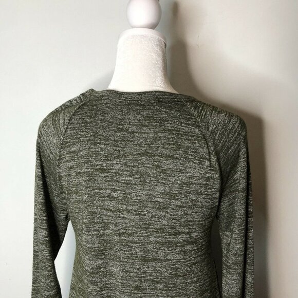 Gap XS Dark Heather Green Swing Dress 3/4 Length S - Picture 4 of 7